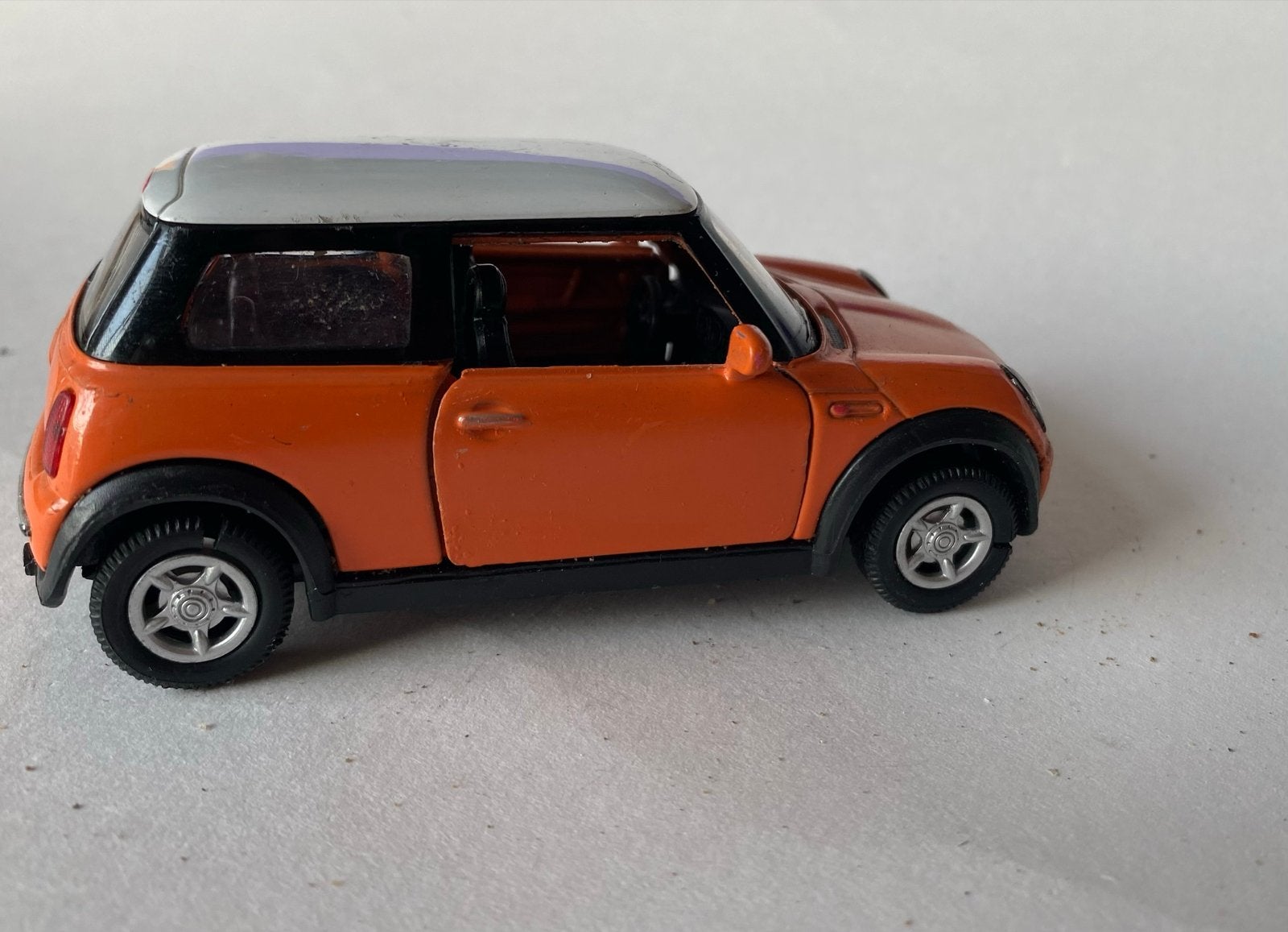 Welly Mini Cooper Speelgoedauto Oranje - Gebruikt, Verzenden, Gebruikt