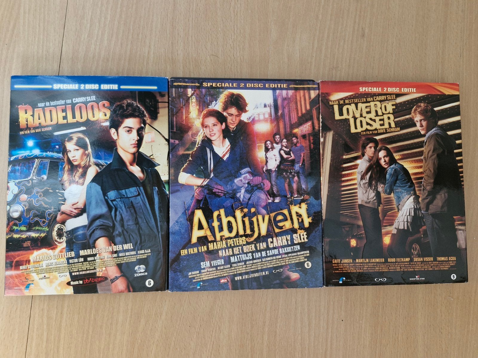 Carry Slee DVD Box: Radeloos, Afblijven, Lover of Loser, Gebruikt, Nederlands, Vanaf 6 jaar, Bonusmateriaal