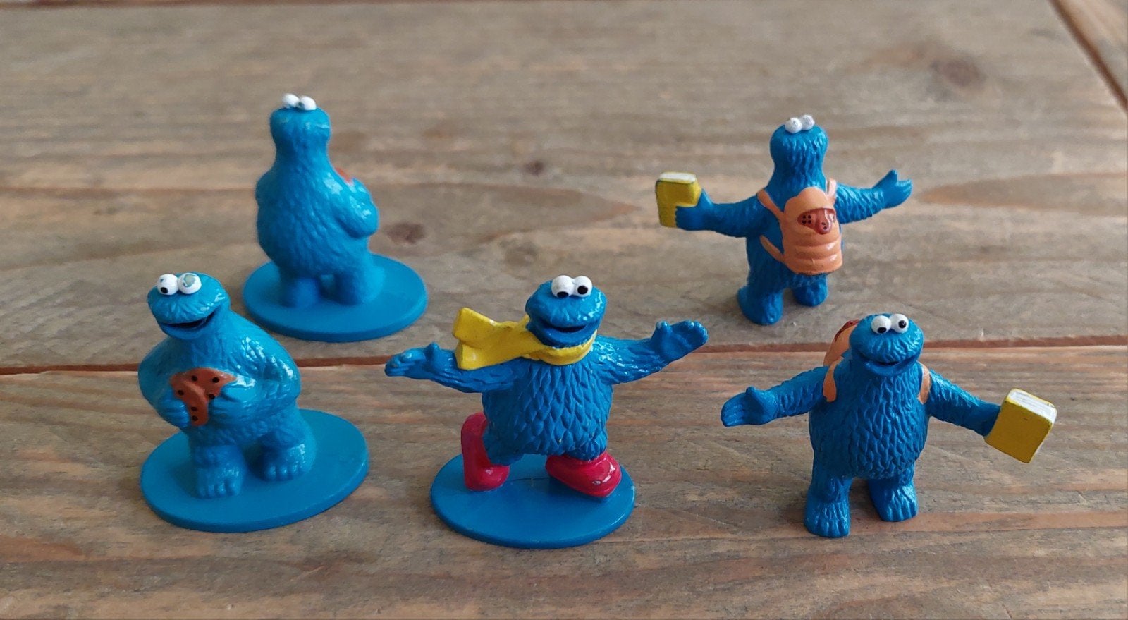 5 Koekiemonster figuren - Sesamstraat, Ophalen of Verzenden, Zo goed als nieuw