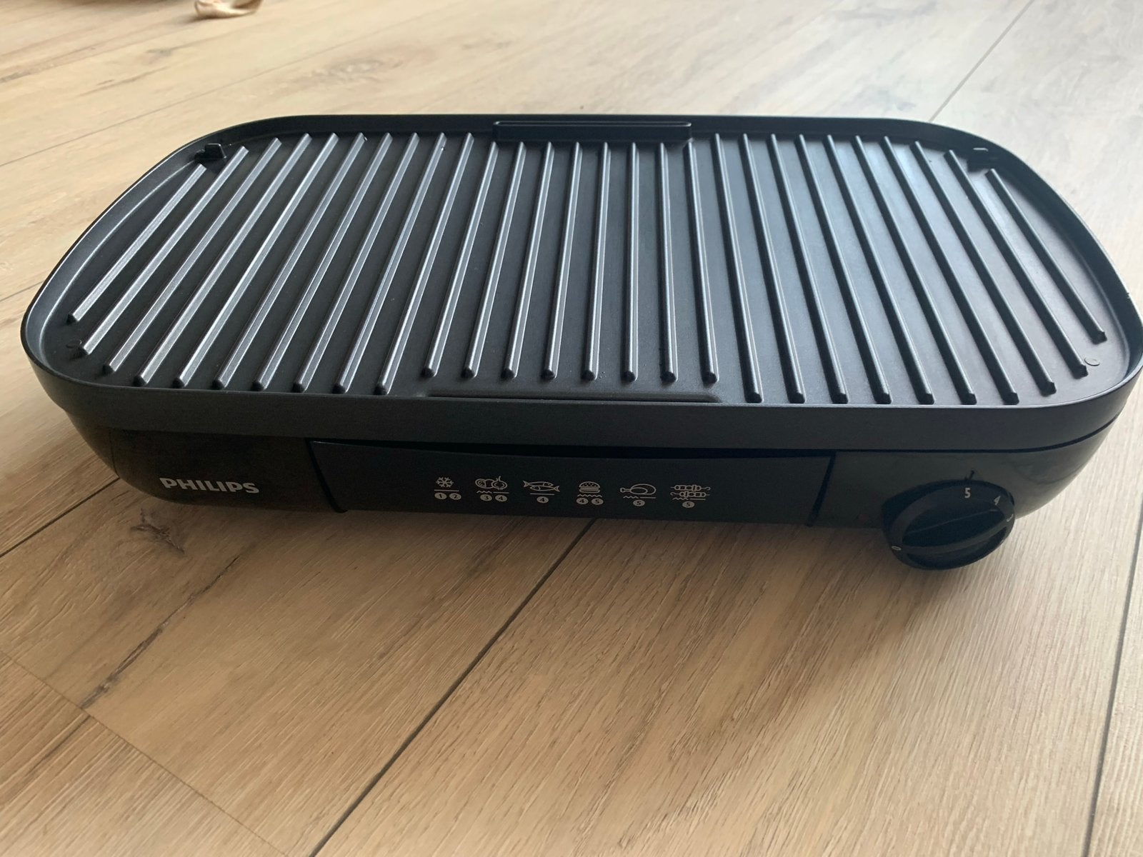 Philips Grillplaat 1500W - Dubbelzijdig met thermostaat, Ophalen, Nieuw, Tafelgrill