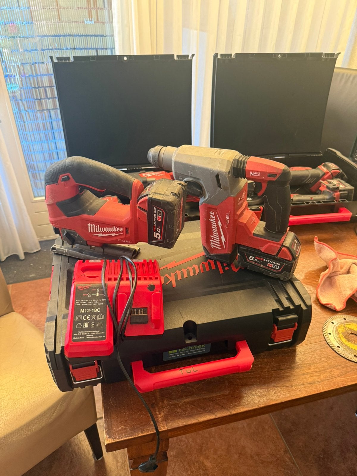 Te koop Milwaukee machines, Ophalen of Verzenden, Gebruikt, Boormachine