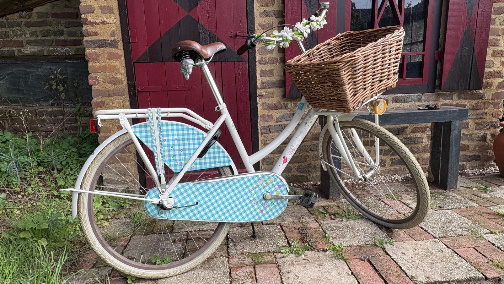 Cortina Lief! Meisjesfiets 26 inch met mand en versnellingen, Terugtraprem, Gebruikt, Versnellingen, 50 tot 53 cm