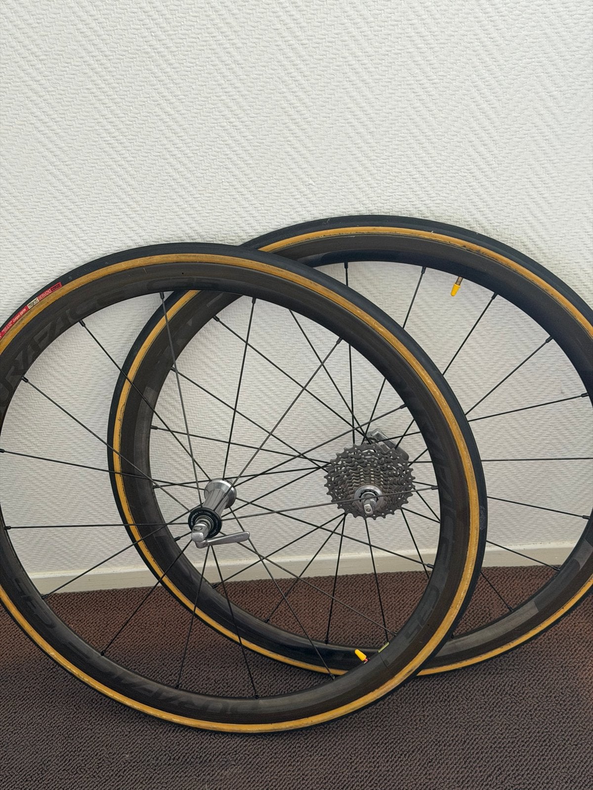 Dura Ace Carbon Wielset - Superlicht voor Velgremmen (10/11, Fietsen en Brommers, Gebruikt, Racefiets, Carbon, Ophalen