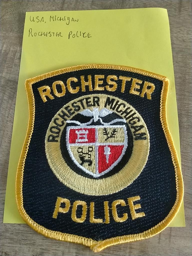 USA , Michigan , Rochester Police , Patch, Verzenden, Overige soorten, Amerika, Embleem of Badge