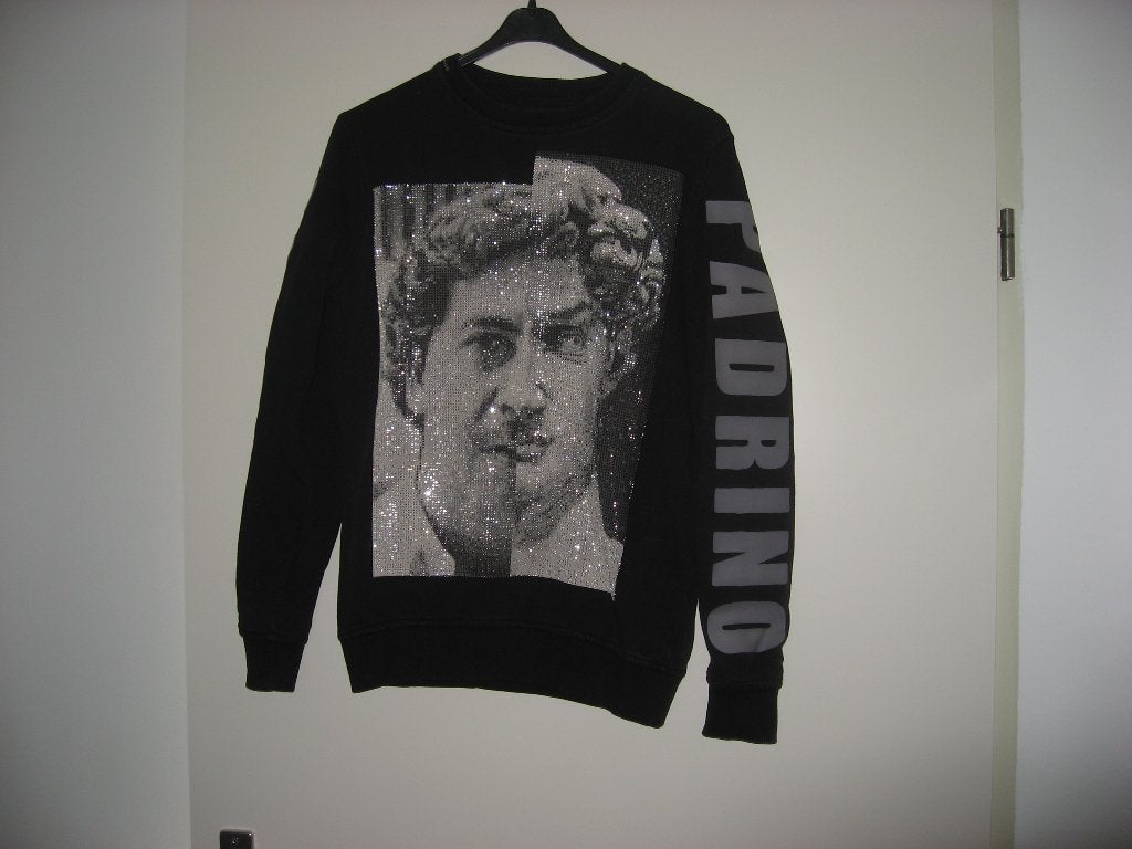 zwarte My Brand Pablo Escobar sweater, mt S met strass, Verzenden, Zwart, Zo goed als nieuw, Maat 46 (S) of kleiner