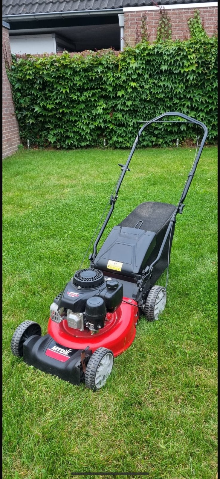 Nette MTD benzine duwmaaier!, Ophalen, Zo goed als nieuw, 50 cm of meer, Opvangzak