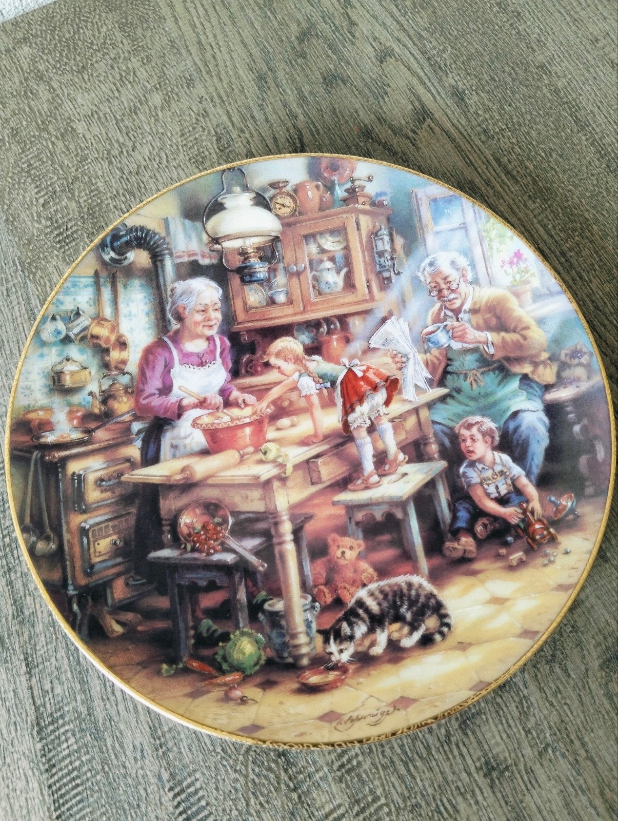 Weimar Porzellan Wandbord "De Kleine Keukenfee" 1993, Ophalen of Verzenden