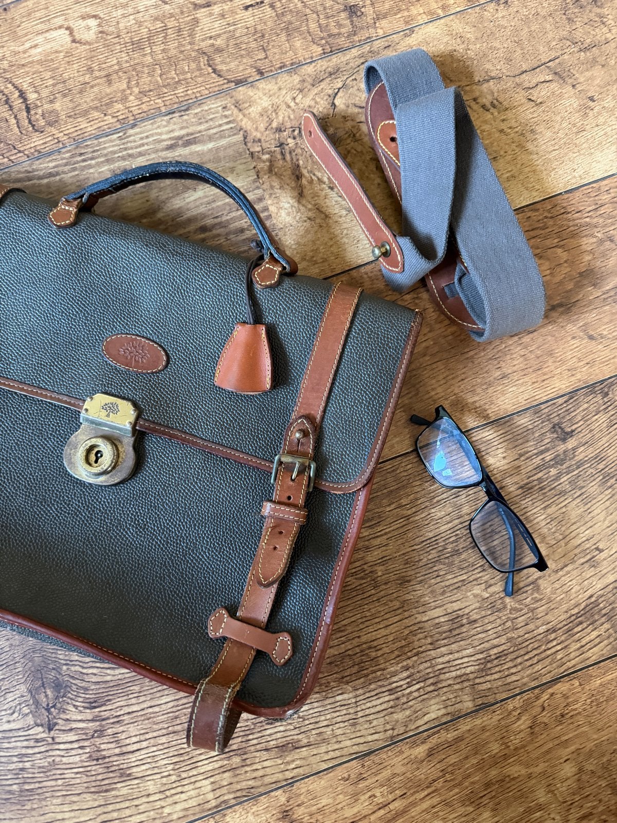 Vintage Mulberry Aktetas/Laptoptas - Prachtige Staat, Ophalen of Verzenden, Gebruikt