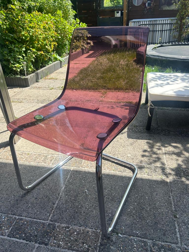 Ikea plastic stoel TOBIAS, Huis en Inrichting, Stoelen, Ophalen, Kunststof, Gebruikt, Overige kleuren