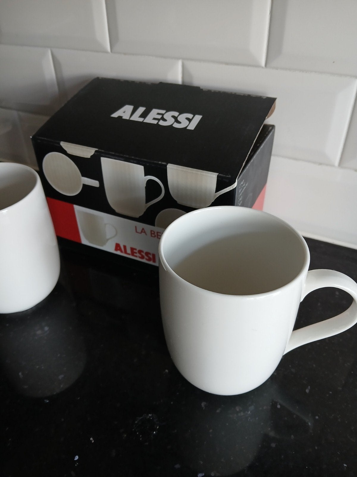 Nieuw Set van 2 Alessi mokken, Ophalen of Verzenden, Nieuw, Kop(pen) en/of Schotel(s)