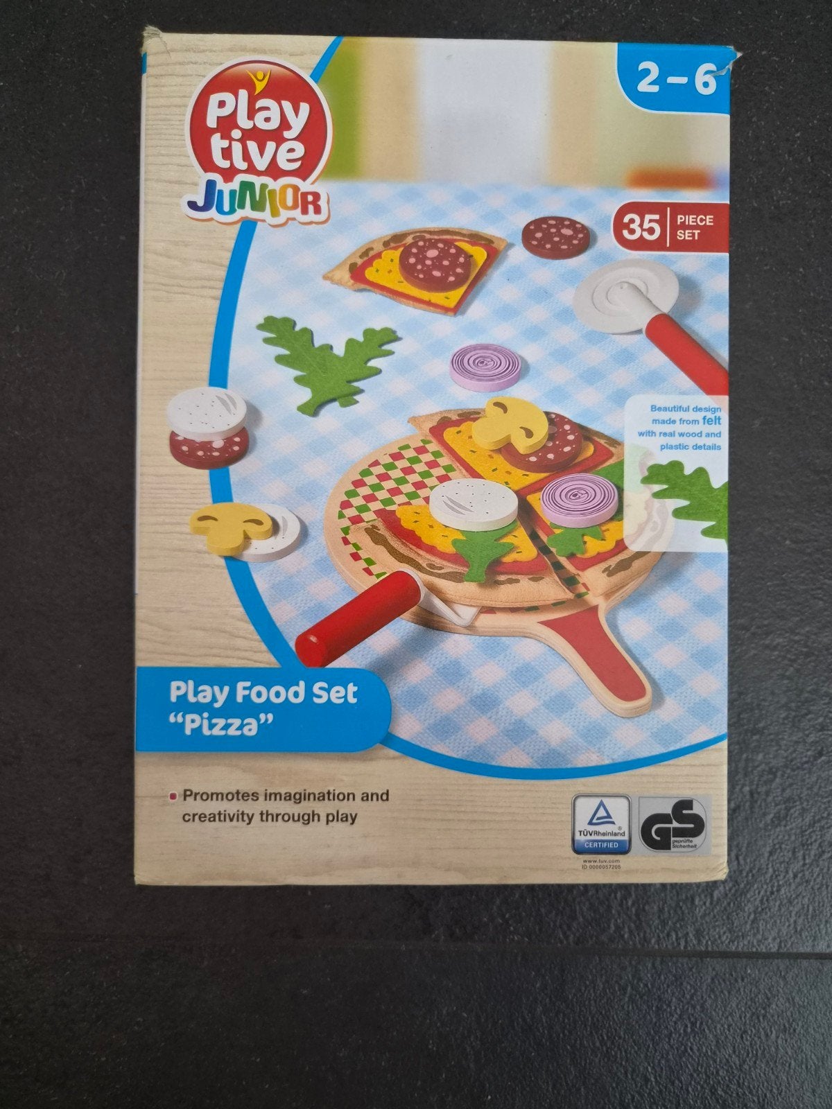 Play Food Set "Pizza" - Speelgoed Pizza Set, Ophalen, Zo goed als nieuw, Jongen of Meisje