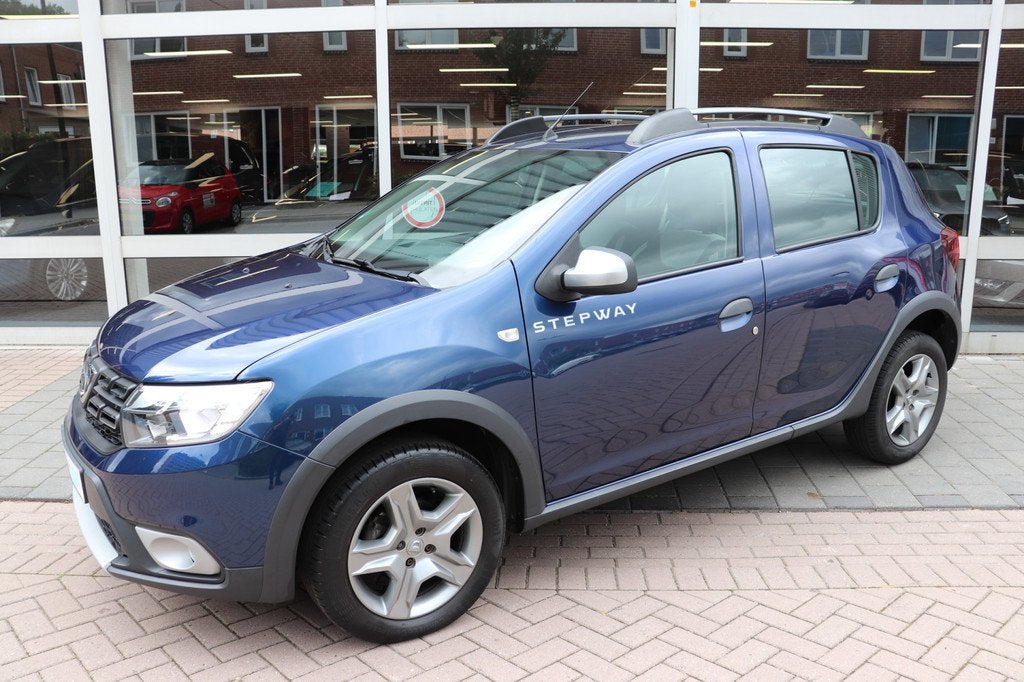 Dacia Sandero 0.9 TCe SL Stepway Automaat. Navigatie, trekha, 898 cc, Stof, Blauw, Startonderbreker