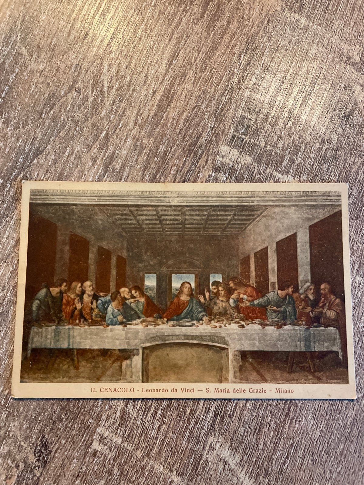 Ansichtkaart Het Laatste Avondmaal Leonardo da Vinci, Ophalen of Verzenden, Gelopen, Overige thema's