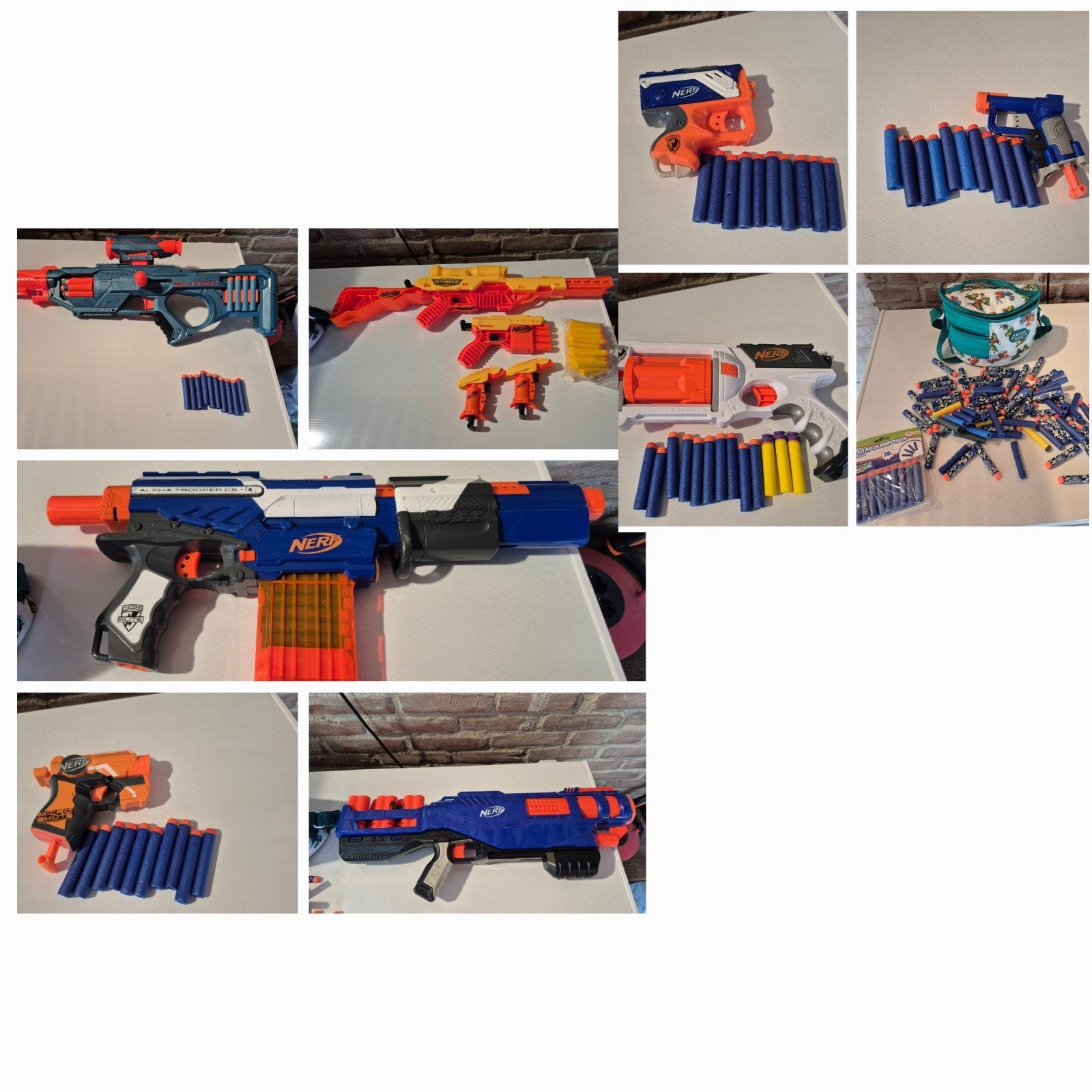 grote set nerf pistolen en pijltjes, Kinderen en Baby's, Speelgoed | Buiten | Actiespeelgoed, Ophalen, Zo goed als nieuw
