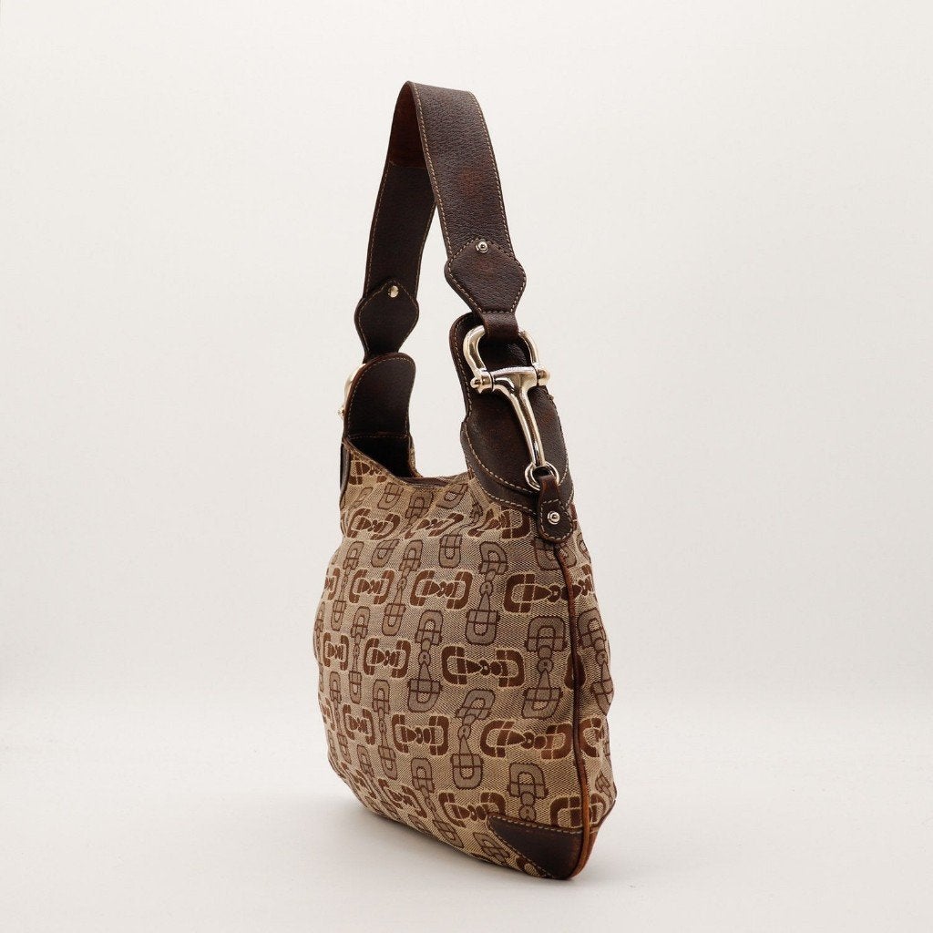 Gucci Horsebit 33x24x3 cm hobotas, Verzenden, Gebruikt, Zwart, Overige typen