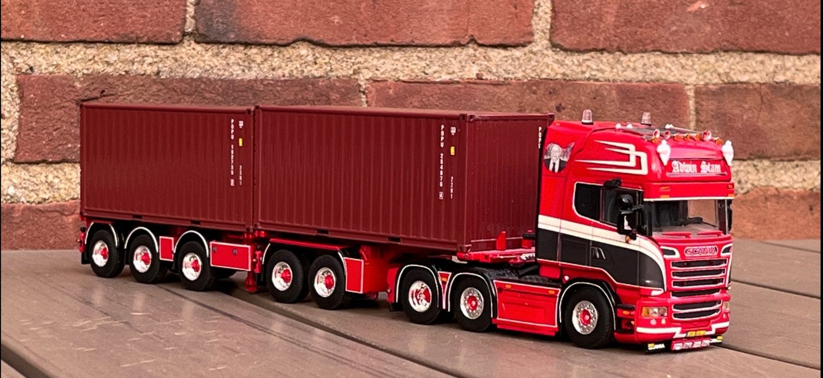 ADWIN STAM; SCANIA STREAMLINE TOPLINE 6X2, Ophalen of Verzenden, Zo goed als nieuw, Bus of Vrachtwagen, Wsi