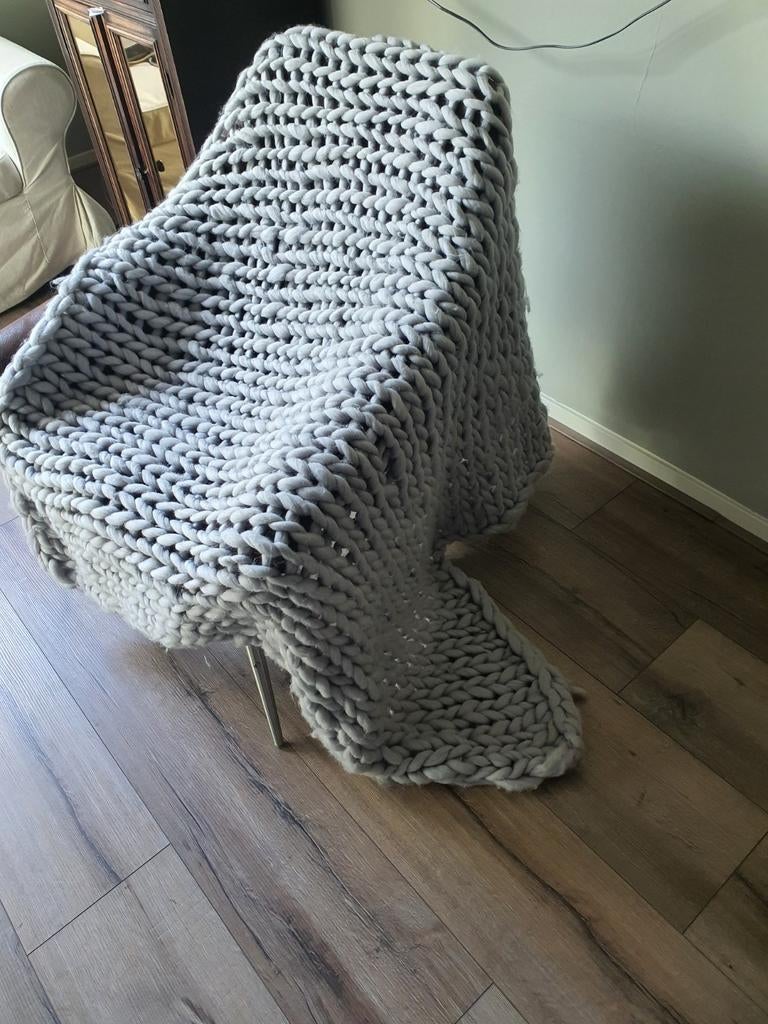 Grof gebreid sprei, Huis en Inrichting, Woonaccessoires | Plaids en Woondekens, Ophalen of Verzenden