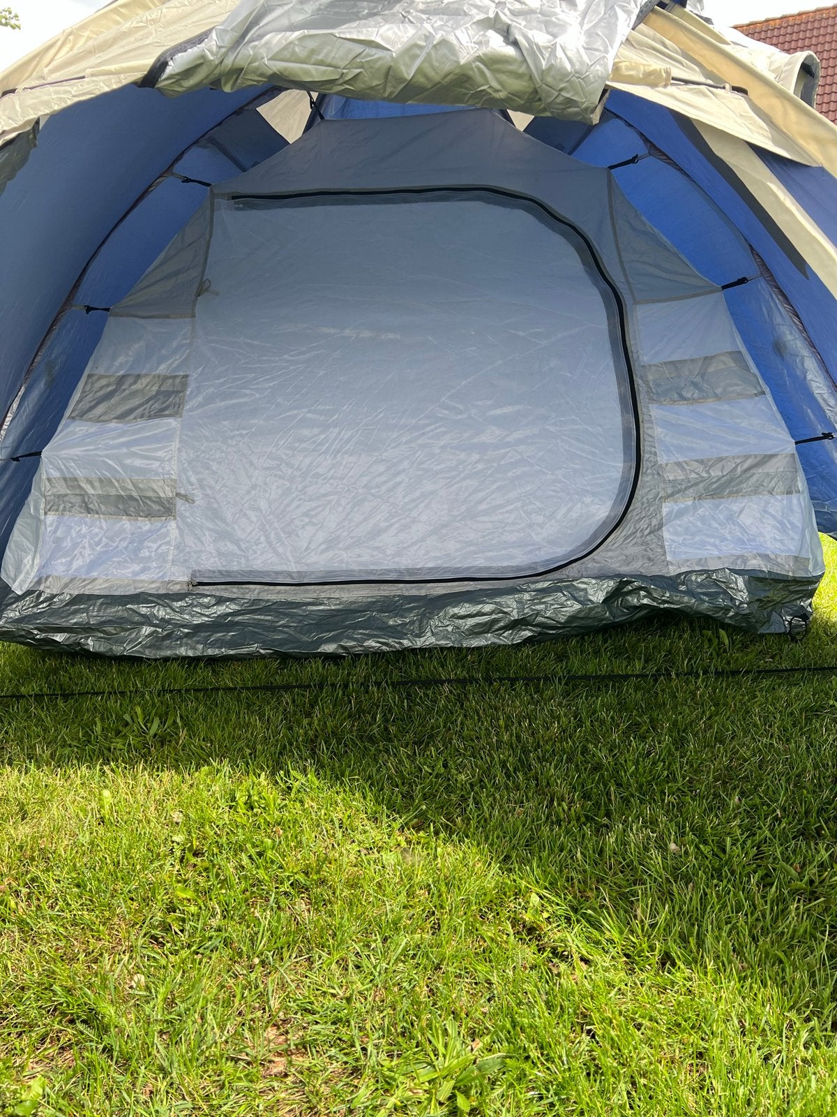 Fun Camp Koepeltent - 3-persoons - Blauw/Beige, Ophalen of Verzenden, Gebruikt, Tot en met 3
