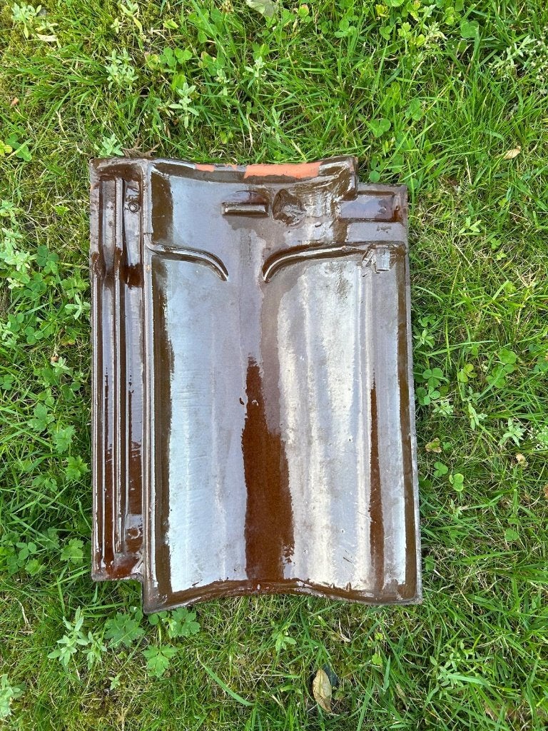 75 geglazuurde dakpannen gebr laumans tegelen, Ophalen, Gebruikt, 15 m² of meer, Dakpannen