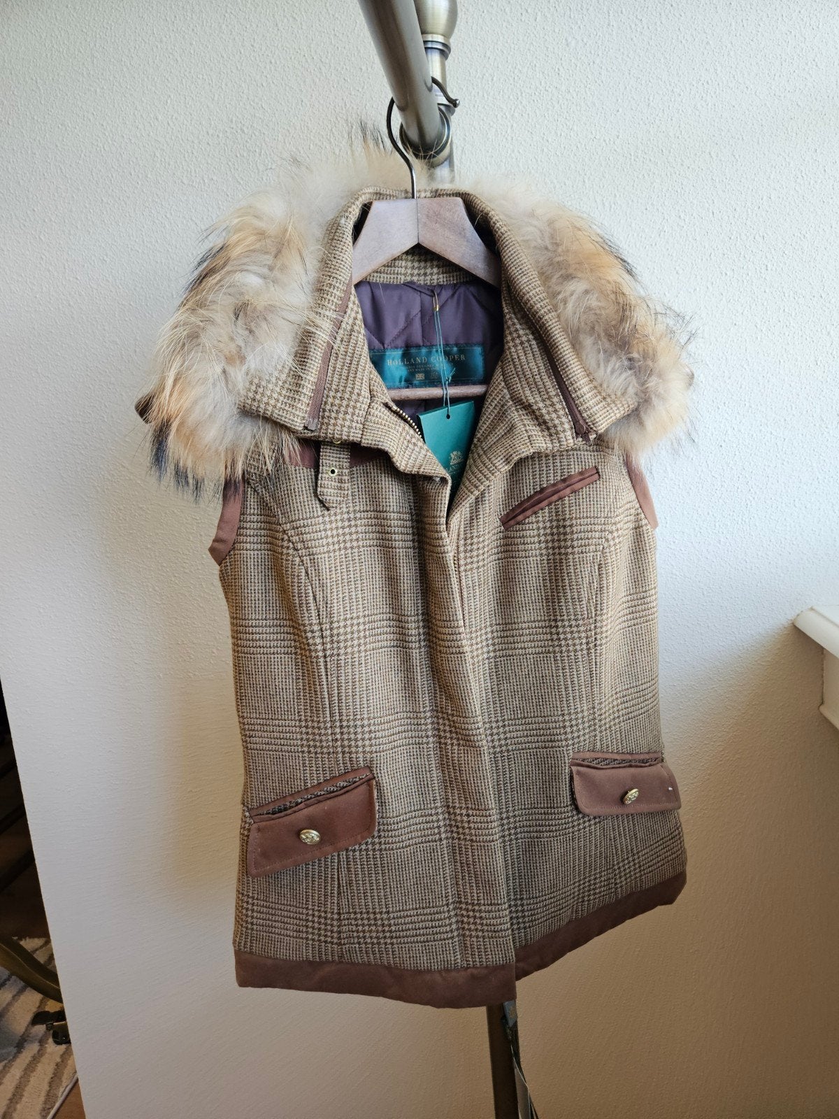 Holland Cooper Gilet met Bontkraag - Nieuw met kaartjes, Ophalen of Verzenden