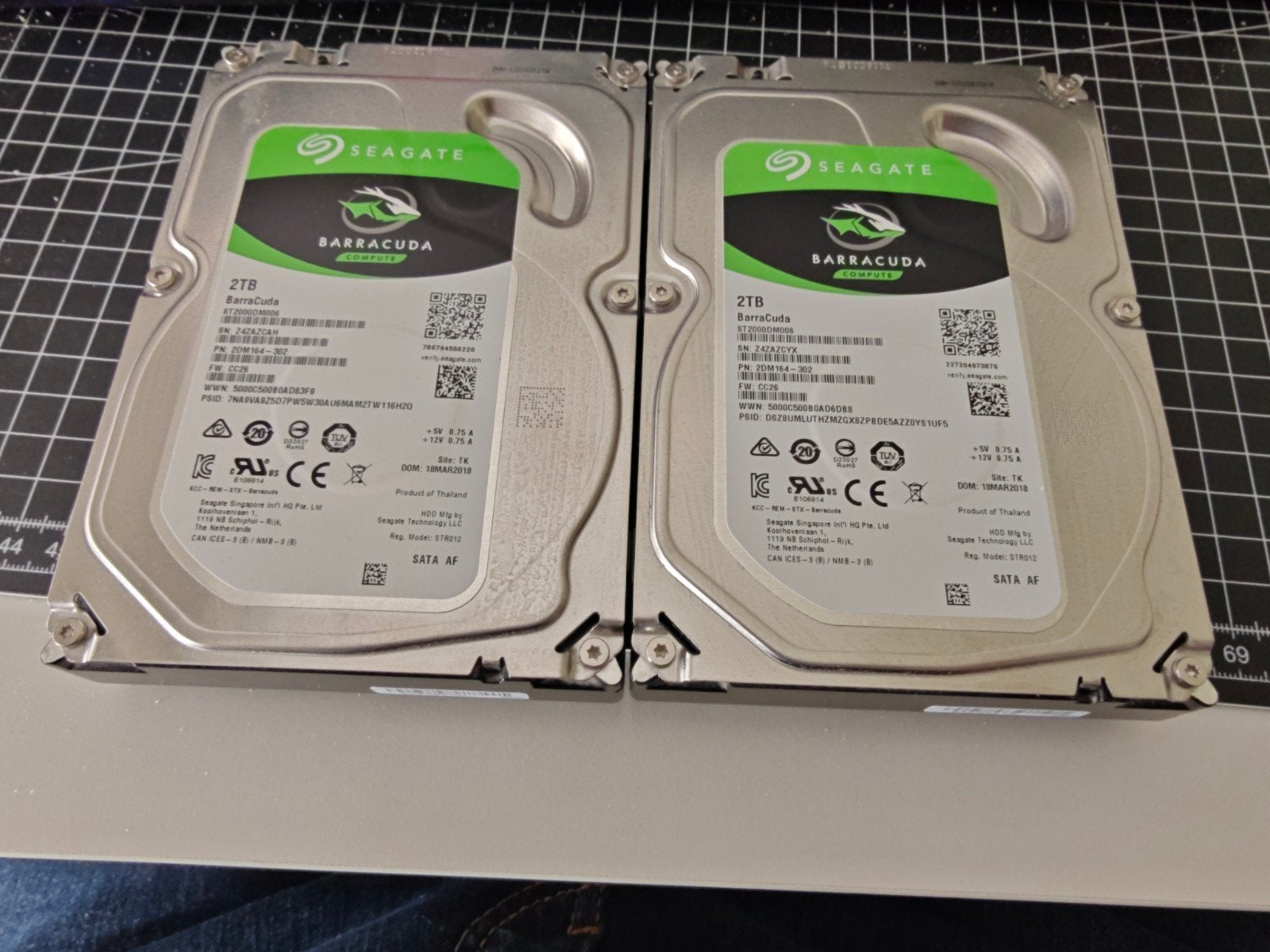 Seagate Barracuda 2TB HDD - Intern, SATA, Computers en Software, Intern, 2TB, Gebruikt, Ophalen of Verzenden