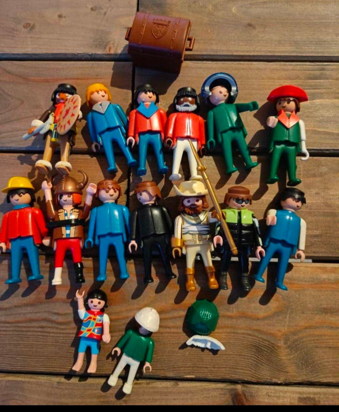 collectie playmobil poppetjes, coaching/familie opstelling, Ophalen of Verzenden, Zo goed als nieuw, Losse onderdelen, Figuren