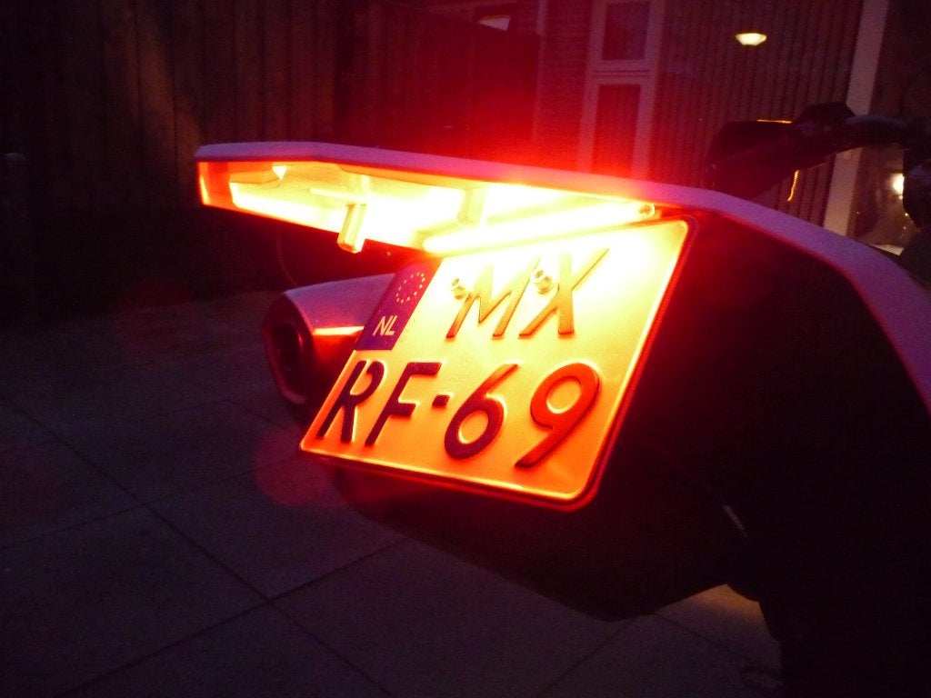 KTM 690 kentekenplaathouder + achterlight/knipperlichten, Ophalen of Verzenden