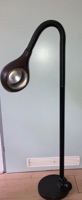 Vintage vloerlamp, Ophalen, Gebruikt, Overige materialen, E27 (groot)