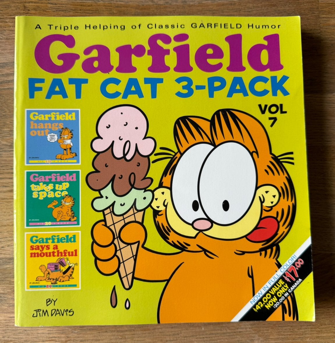 Garfield fat cat 3 pack volume 7, Eén stripboek, Ophalen of Verzenden, Zo goed als nieuw