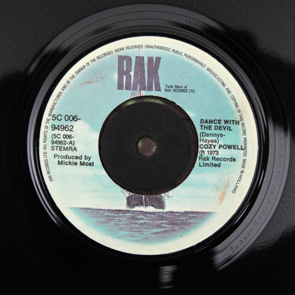 DANCE WITH THE DEVIL Cozy Powell ROCK HIT 1973, Verzenden, 7 inch, Zo goed als nieuw, Pop