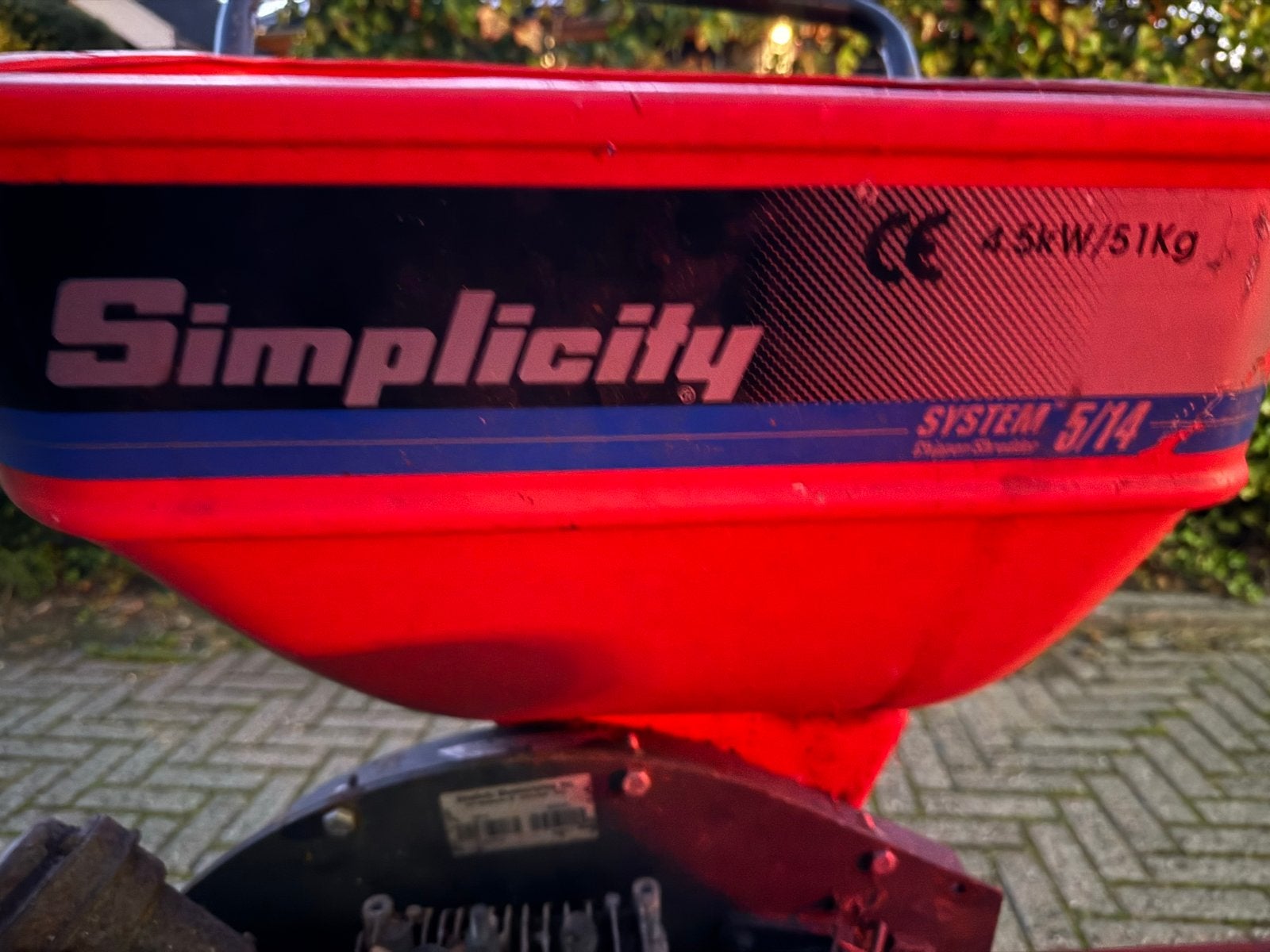 Simplicity Hakselaar met Briggs & Stratton motor, Ophalen, Gebruikt, Benzine