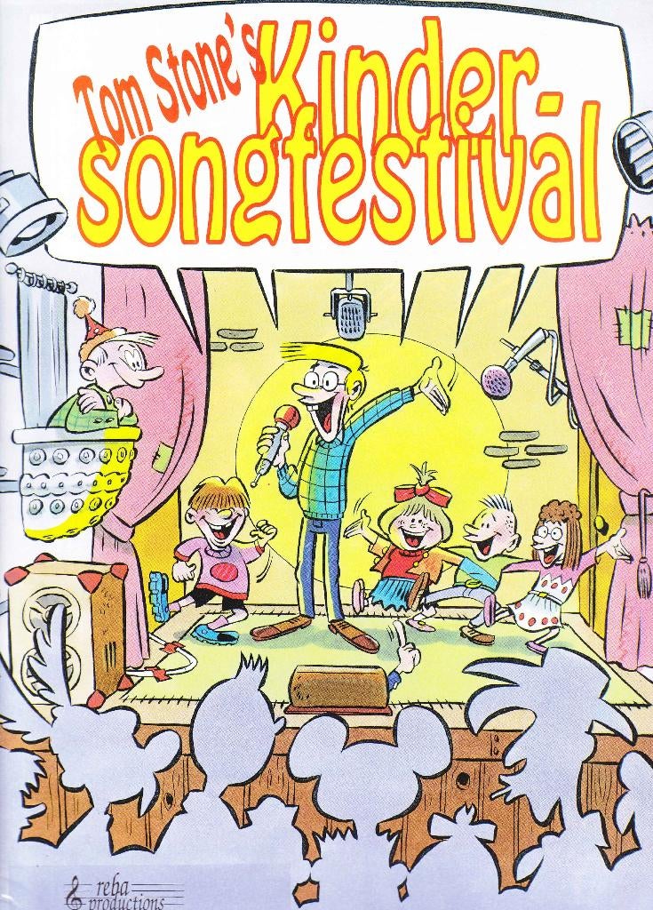 Kinder Songfestival Tom Stone net boek   (n), Gitaar, Verzenden, Zo goed als nieuw, Artiest of Componist