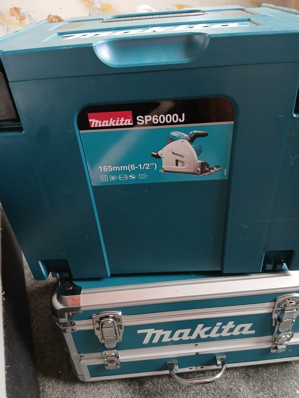 Makita SP6000J invalzaag 165mm, Doe-het-zelf en Verbouw, Invalzaag, 70 mm of meer, Ophalen of Verzenden, Zo goed als nieuw