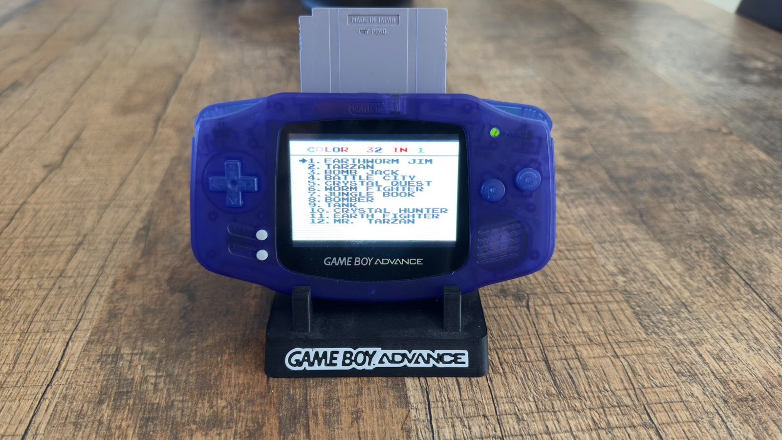 Modded gameboy advance met standaard, Spelcomputers en Games, 1 speler, Refurbished, Ophalen of Verzenden, Vanaf 3 jaar