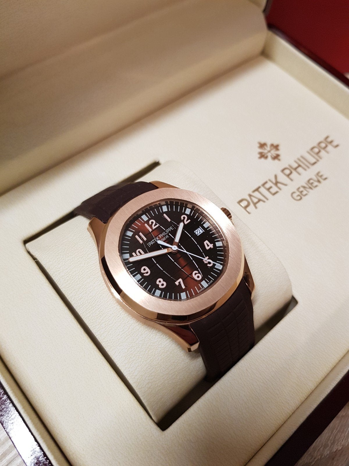 PATEK PHILIPPE ROSEGOLD HEREN HORLOGE, Ophalen, Nieuw