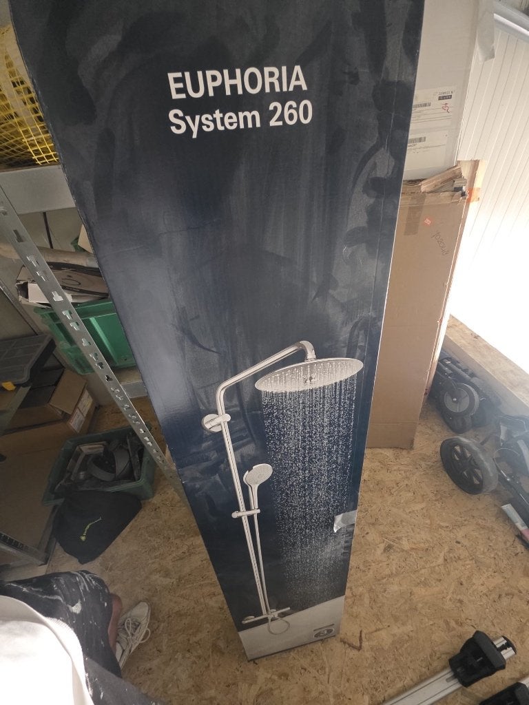 GROHE Euphoria System 260 Regendouche – Nieuw in doos, Ophalen, Nieuw, Chroom, Douche