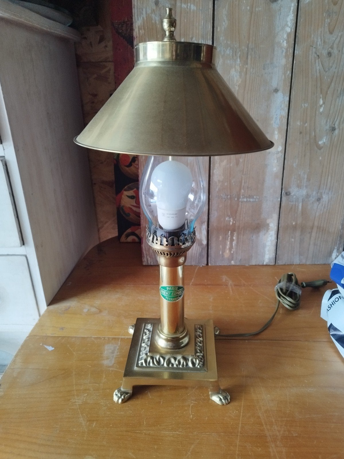 Lamp kast lamp tafellamp nieuwstaat, Antiek en Kunst, Ophalen of Verzenden