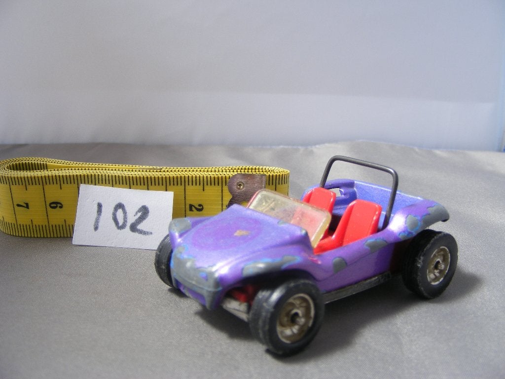 Gp beach buggy, corgi toys 391 whizzwheels, paars (102) 69mm, Ophalen of Verzenden, Gebruikt, Auto