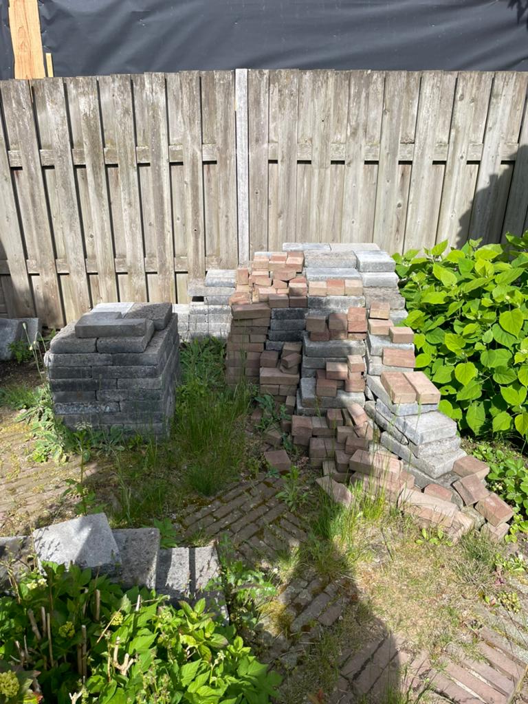 Tegels en klinkers, Tuin en Terras, Tegels en Klinkers, Ophalen, Zo goed als nieuw, Beton, Klinkers