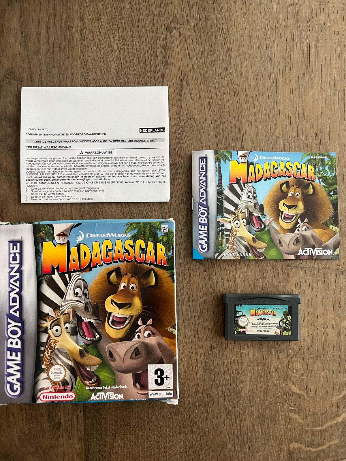 Madagascar Game Boy Advance (GBA) - Compleet met handleiding, Avontuur en Actie, 1 speler, Ophalen of Verzenden, Zo goed als nieuw