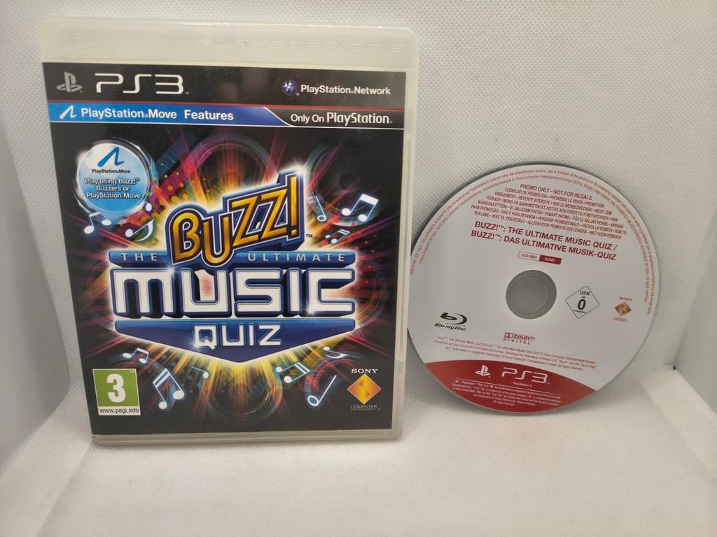 Buzz the ultimate music quiz promo disc Playstation 3 game, Spelcomputers en Games, Muziek, Ophalen of Verzenden, Zo goed als nieuw