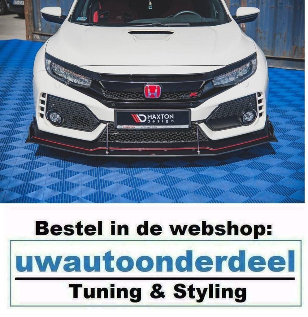 Maxton Spoiler Lip Splitter Voor Honda Civic Type R Mk10, Verzenden