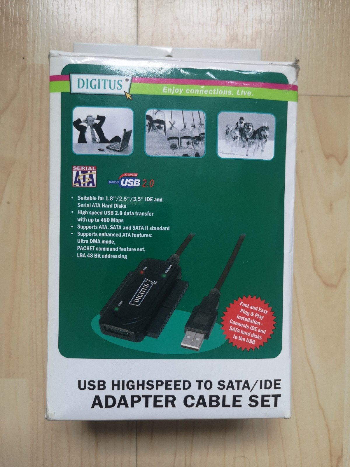 DIGITUS USB naar SATA/IDE Adapter Kabel Set, Ophalen of Verzenden, Zo goed als nieuw