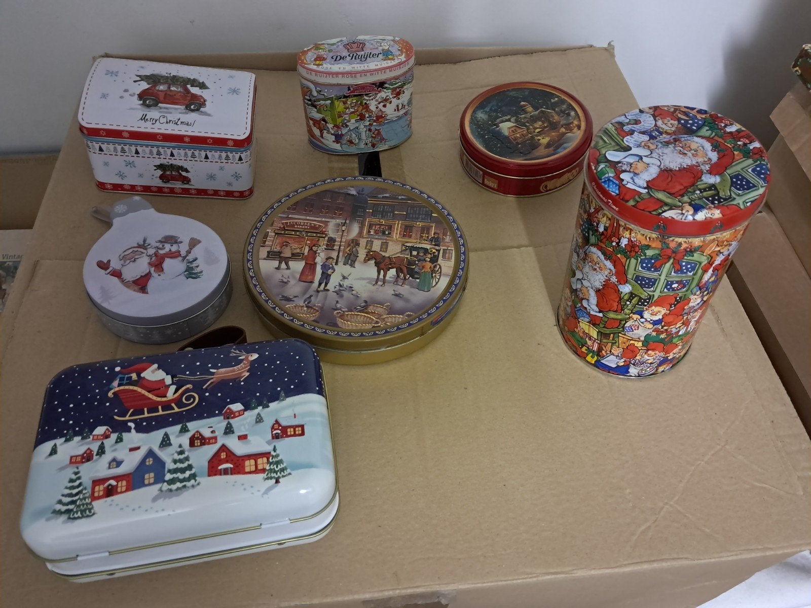 Blikken met Kerst/ winter thema!, Diversen, Ophalen of Verzenden