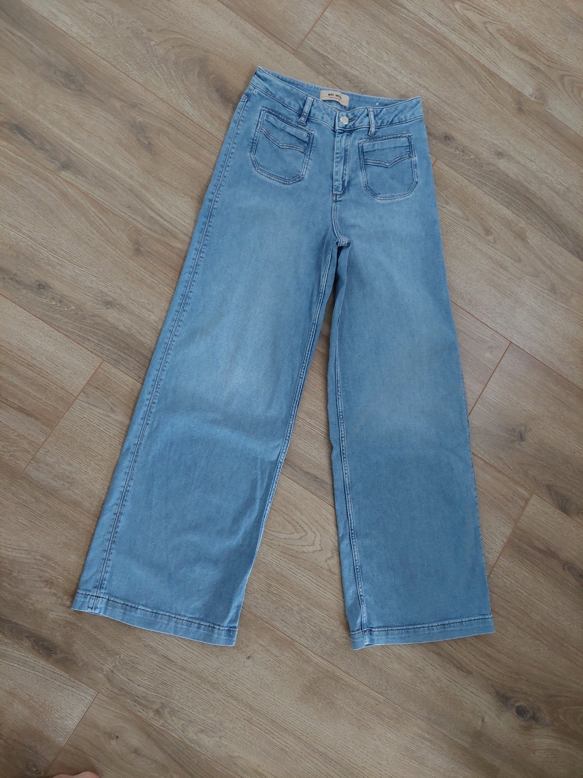 Mos Mosh Wide Leg High Waist Jeans - Maat 28/32, Mos Mosh, Blauw, Ophalen of Verzenden, Zo goed als nieuw