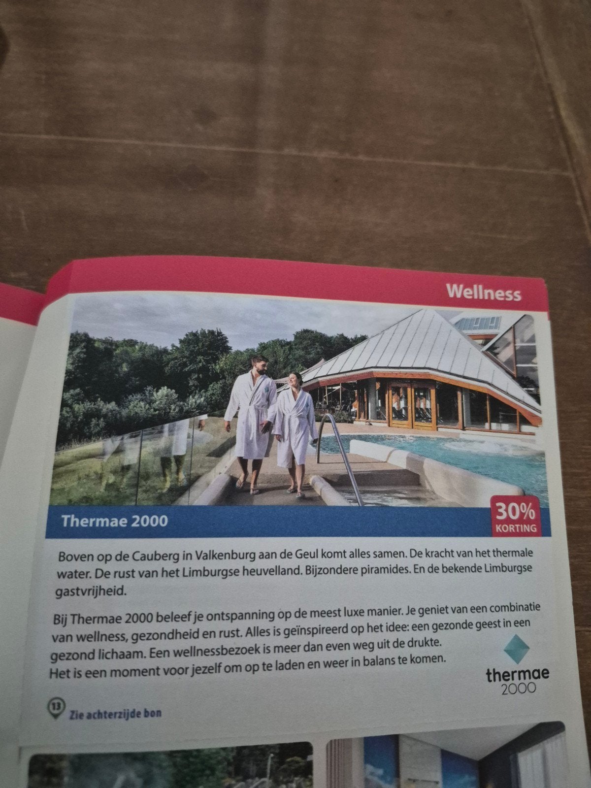 thermae 2000 30% korting, Eén persoon, Kortingsbon