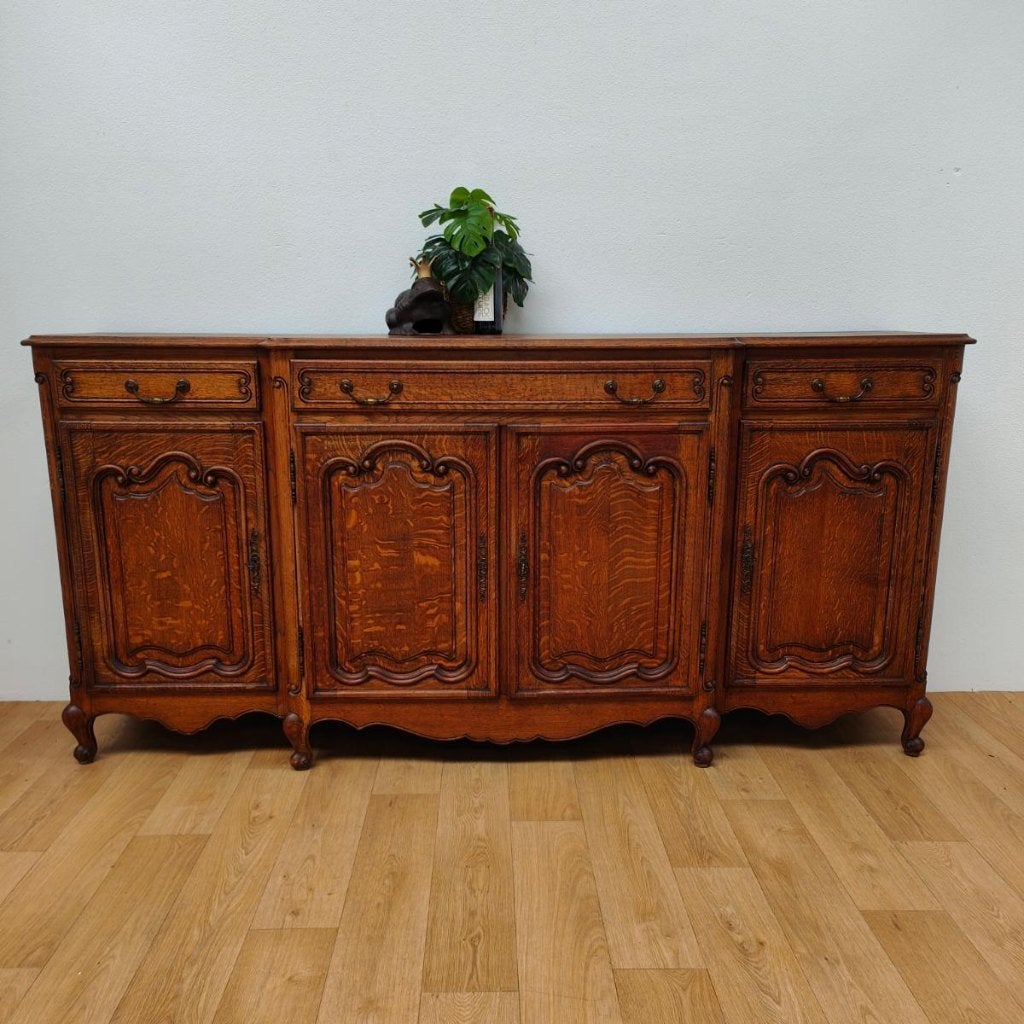 Landelijk Vintage Louis XV dressoir wandkast buffetkast 503, Huis en Inrichting, Kasten | Ladekasten, Gebruikt, 5 laden of meer