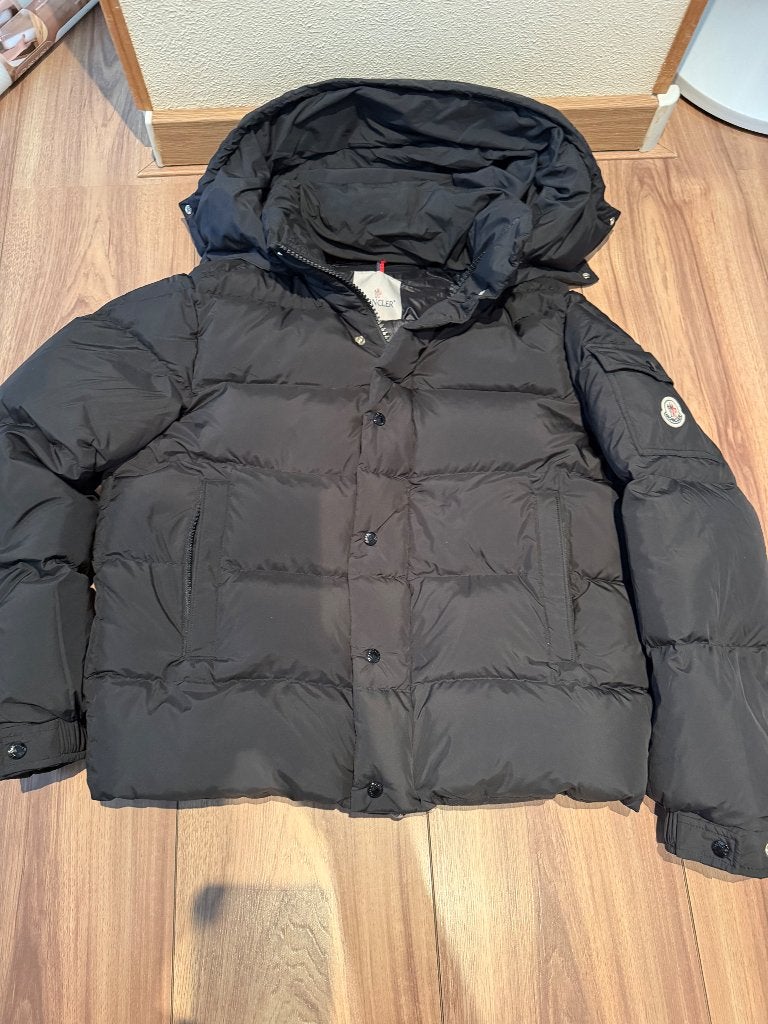 Jas heren moncler, Ophalen of Verzenden, Zo goed als nieuw, Maat 48/50 (M), Zwart