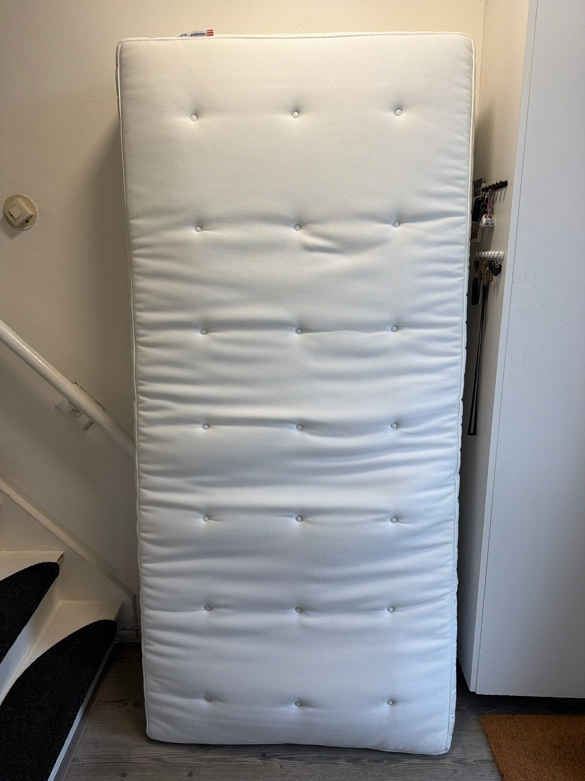 IKEA HYLLESTAD matras 2x - Zo goed als nieuw, Huis en Inrichting, Ophalen, 90 cm, Eenpersoons, Zo goed als nieuw