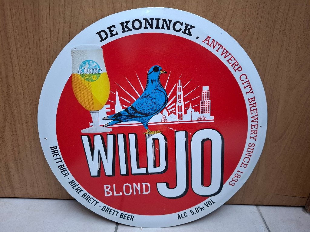 Reclamebord bier Wild Jo, Ophalen of Verzenden, Nieuw, Reclamebord, Plaat of Schild, Overige merken
